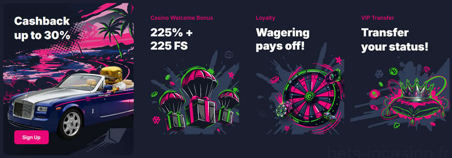 Betsio Casino Bonus de Bienvenue